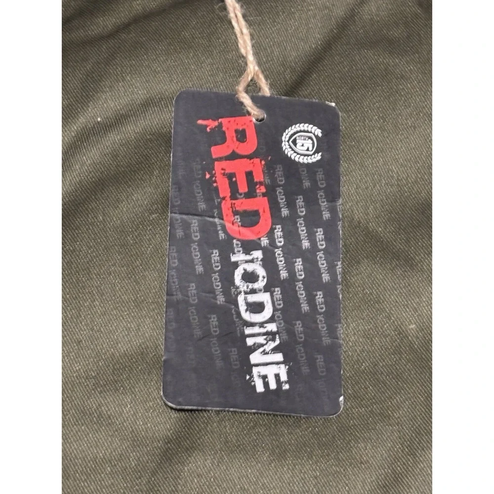 Red Iodine Shorts Mens 48 Cargo Belt Olive‎ Lightweight